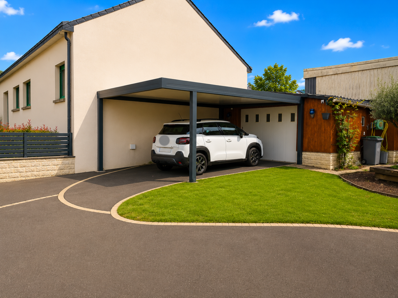 Carport aluminium à Pluherlin (56)