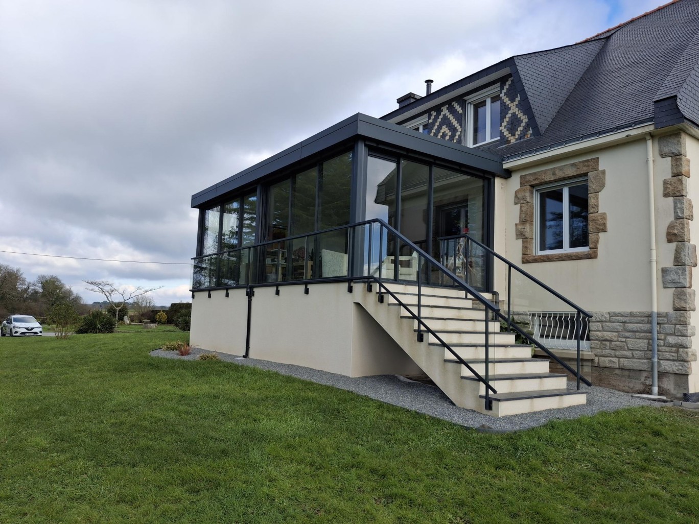 Extension en aluminium sur la commune de Surzur