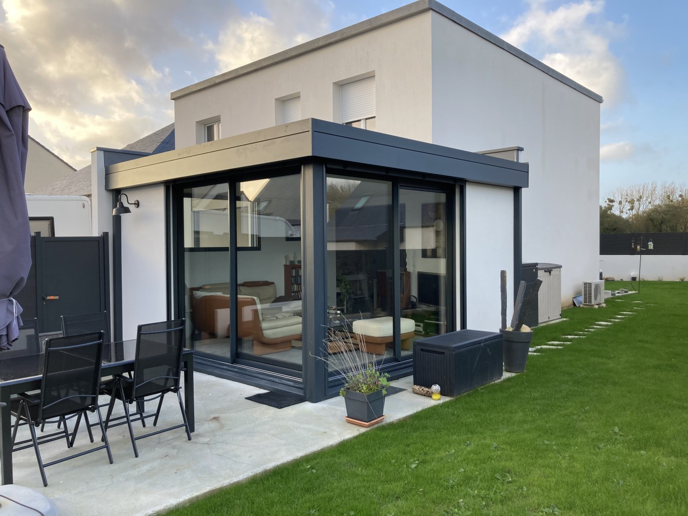 Extension aluminium à Kervignac