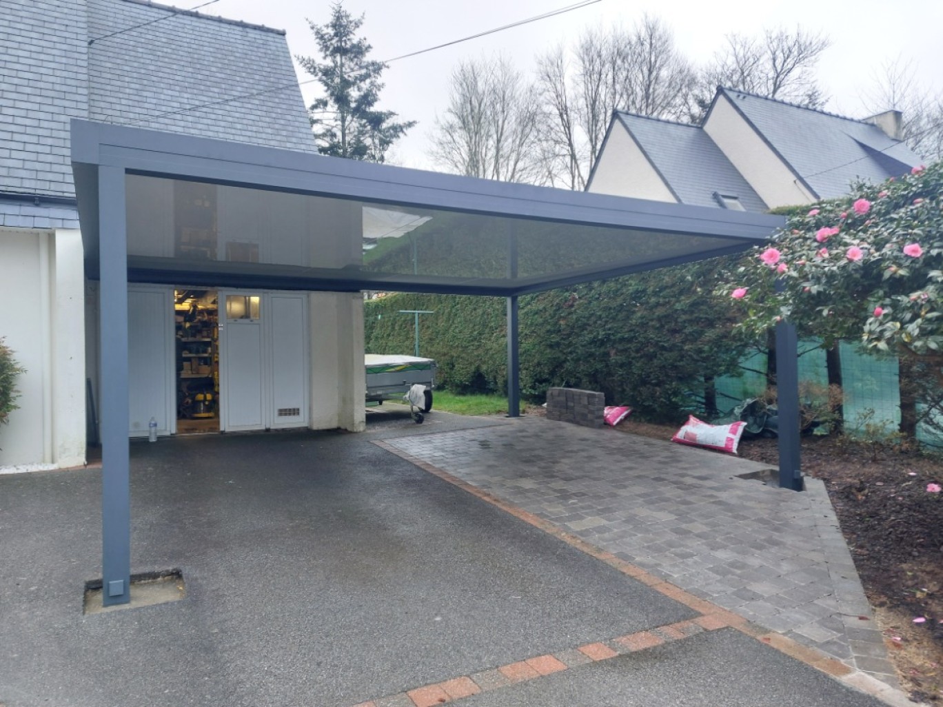 Carport en aluminium à Landevant